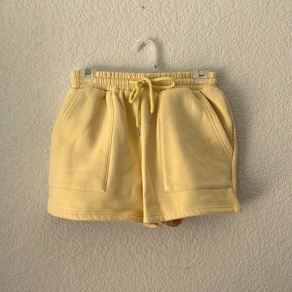 Bourbon & Belles Yellow Drawstring Shorts Size S - Picture 1 of 5